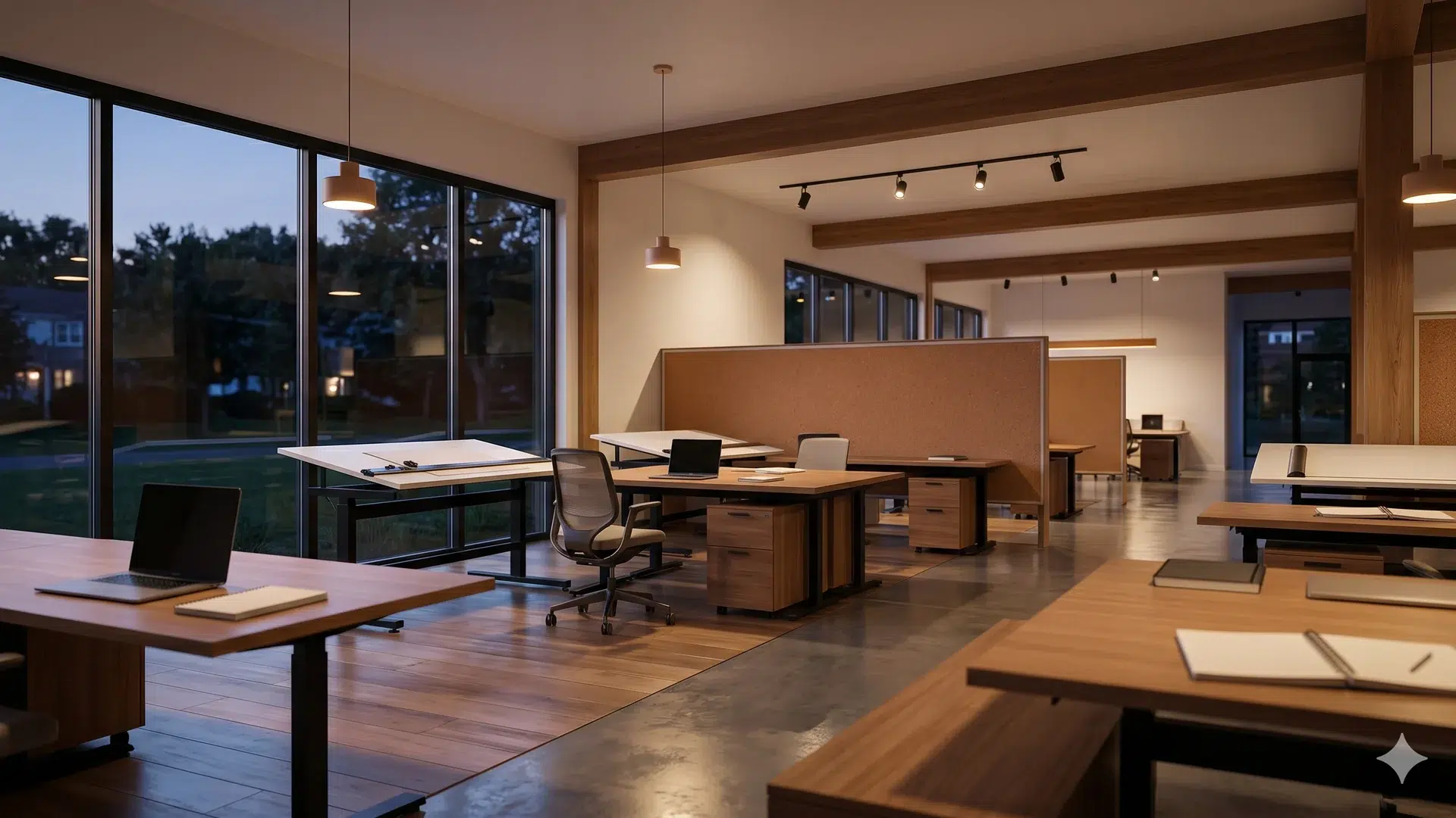 Long Island design studio with material library