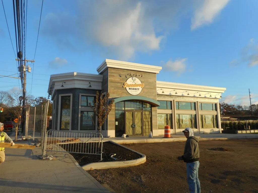 Broadway Market and LIRR Station in Rocky Point, NY