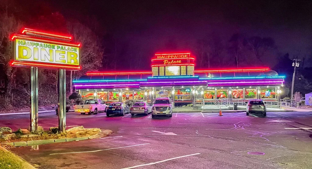 Hauppauge Palace Diner, a local landmark in Hauppauge, NY